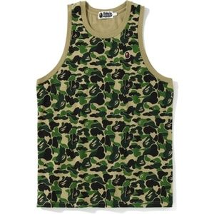 BAPE ABC One Point Tank Top Green L